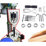 Maxbell Mortising Chisels Drill Machine for Drilling Square Hole Mortiser Circles White