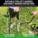 Adjustable Lawn Trimmer Auxiliary Handle Grip Folding Designed for Lawn Care Black