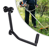 Adjustable Lawn Trimmer Auxiliary Handle Grip Folding Designed for Lawn Care Black