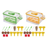 Maxbell Plant Starter Trays Plant Starting Trays for Home Gardens Greenhouse Growing Yellow