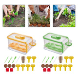 Maxbell Plant Starter Trays Plant Starting Trays for Home Gardens Greenhouse Growing Yellow