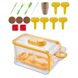 Maxbell Plant Starter Trays Plant Starting Trays for Home Gardens Greenhouse Growing Yellow