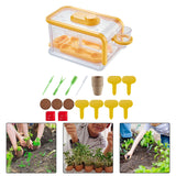 Maxbell Plant Starter Trays Plant Starting Trays for Home Gardens Greenhouse Growing Yellow