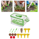 Maxbell Plant Starter Trays Plant Starting Trays for Home Gardens Greenhouse Growing Green