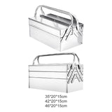 Tool Box Repair Tools Storage Case Organizer for Car Trunks Garage Household 350mm Double layer