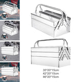 Tool Box Repair Tools Storage Case Organizer for Car Trunks Garage Household 350mm Double layer