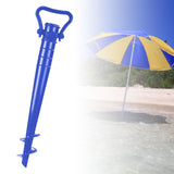 Beach Umbrella Stand Anchor Parasol Holder Anchor for Beach Barbecue Picnics Blue