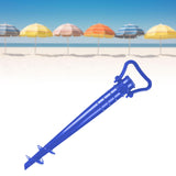 Beach Umbrella Stand Anchor Parasol Holder Anchor for Beach Barbecue Picnics Blue