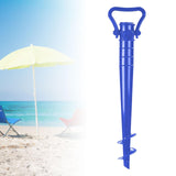 Beach Umbrella Stand Anchor Parasol Holder Anchor for Beach Barbecue Picnics Blue