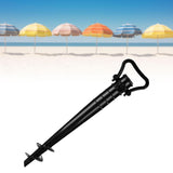 Beach Umbrella Stand Anchor Parasol Holder Anchor for Beach Barbecue Picnics Black