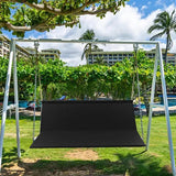 Maxbell Swing Seat Cover Swing Seat Cover for Swing Chair Garden Outdoor 138cmx50cmx50cm Black