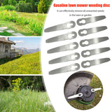 Maxbell Lawn Mower Saw Blade Garden Lawn Mower Accessories Tools Grass Cutter Blades 10Pieces