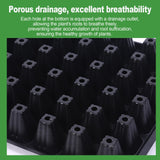 10Pcs Seedling Trays Microgreens Trays 50 Holes Pet Growing Trays with Holes 80g