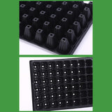 10x Thick Seedling Trays Reusable Black Durable Pet Plant Trays for Seedling 120g