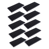 10x Thick Seedling Trays Reusable Black Durable Pet Plant Trays for Seedling 120g