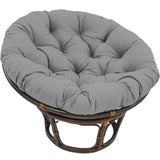 Maxbell 2xRound 50cm Padded Seat Cushion Egg Shape Chair Pad for Family Rooms Accessory Dark Gray