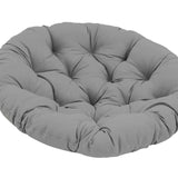 Maxbell 2xRound 50cm Padded Seat Cushion Egg Shape Chair Pad for Family Rooms Accessory Dark Gray