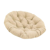Maxbell 2xRound 50cm Padded Seat Cushion Egg Shape Chair Pad for Family Rooms Accessory Khaki