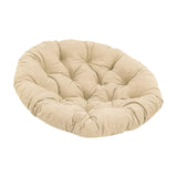Maxbell 2xRound 50cm Padded Seat Cushion Egg Shape Chair Pad for Family Rooms Accessory Khaki