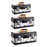 Maxbell Toolbox Lockable Multipurpose Steel for Mechanical Repairs Household Plumber 14inch