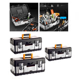 Maxbell Toolbox Lockable Multipurpose Steel for Mechanical Repairs Household Plumber 14inch