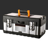 Maxbell Toolbox Lockable Multipurpose Steel for Mechanical Repairs Household Plumber 14inch
