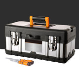 Maxbell Toolbox Lockable Multipurpose Steel for Mechanical Repairs Household Plumber 14inch