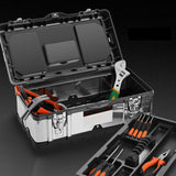 Maxbell Toolbox Lockable Multipurpose Steel for Mechanical Repairs Household Plumber 20inch