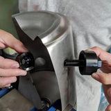 Maxbell 2 Piece Sheet Metal Punch Tool Hole Knockout Die and Punch for Metal