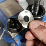 Maxbell 2 Piece Sheet Metal Punch Tool Hole Knockout Die and Punch for Metal