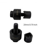 Maxbell 2 Piece Sheet Metal Punch Tool Hole Knockout Die and Punch for Metal