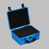 Maxbell Toolbox Storage Case with Sponge Tool Organizer for Hobby or Craft Workplace Blue