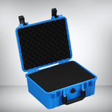 Maxbell Toolbox Storage Case with Sponge Tool Organizer for Hobby or Craft Workplace Blue