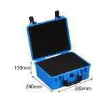 Maxbell Toolbox Storage Case with Sponge Tool Organizer for Hobby or Craft Workplace Blue