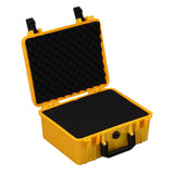 Maxbell Toolbox Storage Case with Sponge Tool Organizer for Hobby or Craft Workplace Yellow
