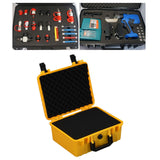 Maxbell Toolbox Storage Case with Sponge Tool Organizer for Hobby or Craft Workplace Yellow