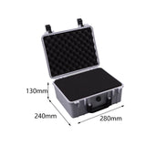 Maxbell Toolbox Storage Case with Sponge Tool Organizer for Hobby or Craft Workplace Grey