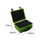 Maxbell Toolbox Storage Case with Sponge Tool Organizer for Hobby or Craft Workplace Green