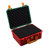 Maxbell Toolbox Storage Case with Sponge Tool Organizer for Hobby or Craft Workplace Green Red