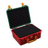 Maxbell Toolbox Storage Case with Sponge Tool Organizer for Hobby or Craft Workplace Green Red