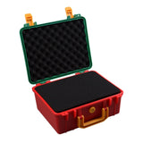 Maxbell Toolbox Storage Case with Sponge Tool Organizer for Hobby or Craft Workplace Green Red