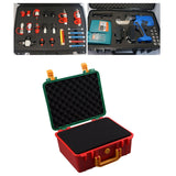 Maxbell Toolbox Storage Case with Sponge Tool Organizer for Hobby or Craft Workplace Green Red