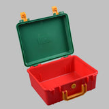 Maxbell Toolbox Storage Case with Sponge Tool Organizer for Hobby or Craft Workplace Green Red