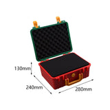 Maxbell Toolbox Storage Case with Sponge Tool Organizer for Hobby or Craft Workplace Green Red