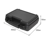 Maxbell Protective Toolbox with Sponge Multifunction Lockable Screws Carry Tools Box 450x330x130mm