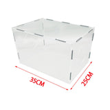 Maxbell Grinding Dust Box Acrylic Enclosed Dust Hood Polisher Dust Box for Polishing 35cmx25cmx25cm