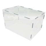 Maxbell Grinding Dust Box Acrylic Enclosed Dust Hood Polisher Dust Box for Polishing 35cmx25cmx25cm