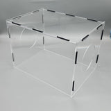 Maxbell Grinding Dust Box Acrylic Enclosed Dust Hood Polisher Dust Box for Polishing 35cmx25cmx25cm