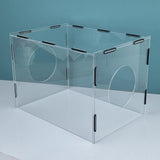 Maxbell Grinding Dust Box Acrylic Enclosed Dust Hood Polisher Dust Box for Polishing 35cmx25cmx25cm