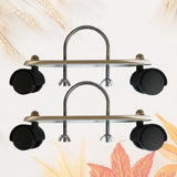 Maxbell 2x1 Pair Electric Heating Oil Heater Support Holder Replace Parts Replacements Black Wheel